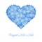 Forget-me-not heart