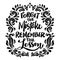 Forget the mistake remember the lesson, hand lettering.