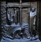 Forgive us our debts - the parable of the unforgiving servant, relief on the door of the Grossmunster church in Zurich