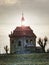 Forgotten chapel between old willows