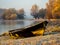 A forgotten fishing boat in the tributary of the Danube