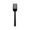 Fork icon vector in flat style. Cutlery concept