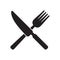 Fork and knife icon, menu restraurant icon