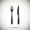 Fork and Knife icon. vector.