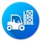 Forklift blue circle icon design