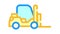 forklift car color icon animation