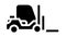 forklift car glyph icon animation