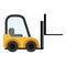 Forklift cargo vehicle icon design.