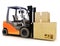 Forklift caring shipping packages