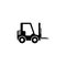 Forklift Delivery Truck Flat Vector Icon