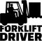 Forklift driver vector