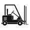 Forklift icon, simple style