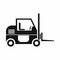 Forklift icon, simple style