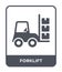 forklift icon in trendy design style. forklift icon isolated on white background. forklift vector icon simple and modern flat