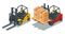 Forklift isometric 3