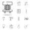 forklift, lifting machine icon. construction icons universal set for web and mobile