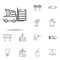 forklift, lifting machine icon. construction icons universal set for web and mobile