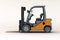 Forklift loader close-up