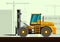 Forklift loader industrial crane