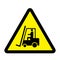 Forklift operating area sign