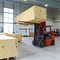 Forklift transport box in an industrial enterprise for storage