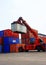 Forklift truck, container,Vietnam freight depot