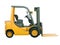 Forklift truck isolated