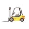 Forklift truck vector warehouse isolated illustration lift cargo loader box