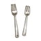 Forks Metallic Meal Kitchenware Color Vector