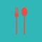 Forkwithspoon. Vector illustration decorative design