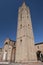 Forli Italy: Aurelio Saffi square with church of San Mercurial