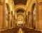 FORLÃ, ITALY - NOVEMBER 11, 2021:  The nave of church Basilia San Mercuriale