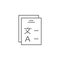 Form, translator icon. Element of translator icon. Thin line icon for website design and development, app development