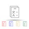 Form, translator multi color icon. Simple thin line, outline vector of translator icons for ui and ux, website or mobile