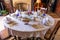 Formal Dining Table, Baddesley Clinton Manor House, Warwickshire.