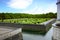 Formal French garden in Chenonceau