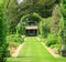 Formal garden with arches