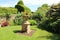 Formal Garden Planting At Lytes Cary Manor Garden, Somerset, UK