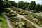 Formal gardens at Chillingham Castle