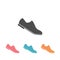 Formal Shoes Icon set. Man Footwear Illustration As A Simple, Trendy Sign Symbol for Design and Websites, Presentation