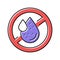 formaldehyde free keratin color icon vector illustration