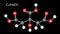 formation of citric acid molecule, C6H8O7, schematic animation