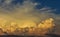 Formation of cumulonimbus cloud/ Beautiful sky landscape