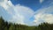 Formation of a cumulonimbus cloud over boreal forest