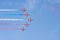 Formation flight Red Arrows