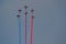 FORMATION OF PATROUILLE DE FRANCE AEROBATIC TEAM - ATHENS FLYING WEEK 2021