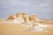 Formation rocks in the White Desert, Egypt