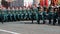 A formation of soldiers on Red Square