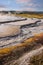 Formations near Midway geyser in Yellowstone national park