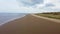 Formby Beach is a popular tourist destination located on the coast of the Irish Sea in Merseyside, England